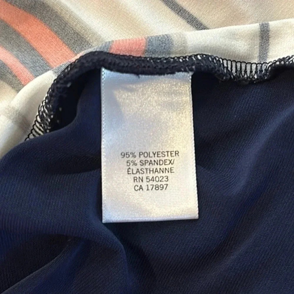 Banana Republic Geometric Print Shift Midi Dress Size Medium Casual Work Office - Picture 4 of 6